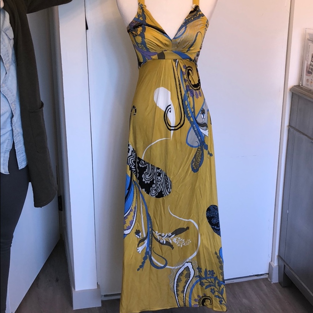 💥Elie Tahari Liz Printed Maxi Dress